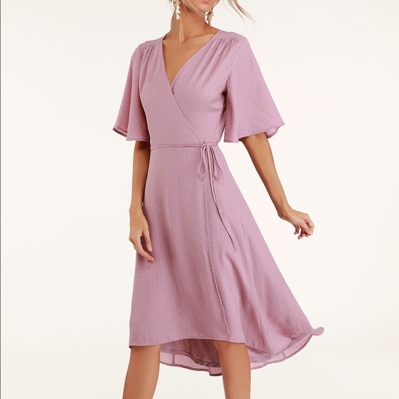 Lulus Dresses & Skirts - Lulus purple wrap dress